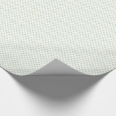 White met Light Green Polka Dot Wrapping Paper Cadeaupapier (Hoek)