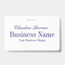 White met Midnight Blue-tekst - Beide zijden