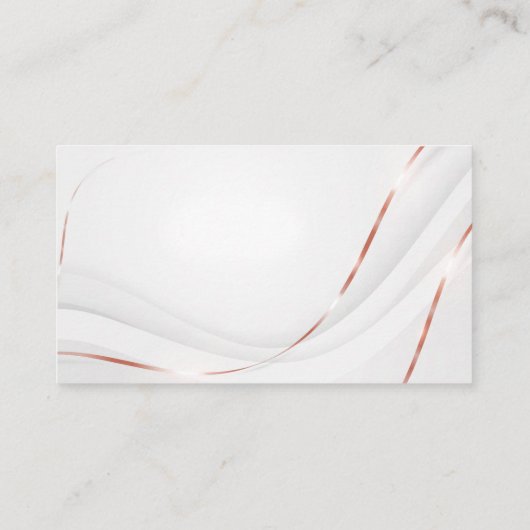 White met Roos Gold Ribbon Enclosure Kaart (Achterkant)