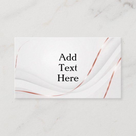 White met Roos Gold Ribbon Enclosure Kaart (Voorkant)