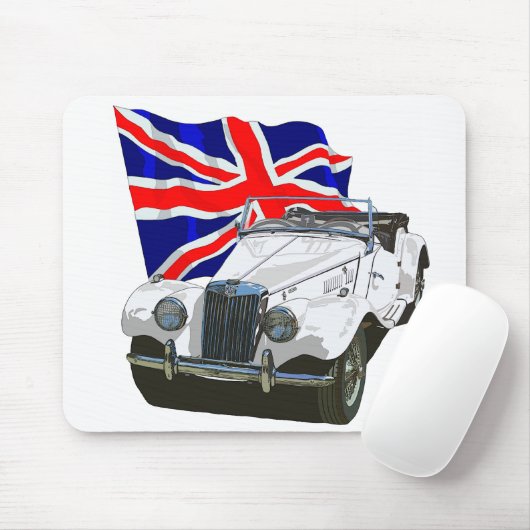 White MG TF Muismat (Met muis)