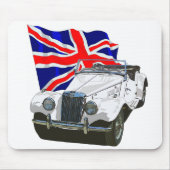 White MG TF Muismat (Voorkant)