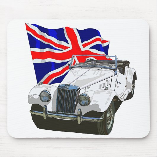 White MG TF Muismat (Voorkant)