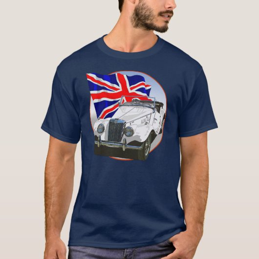 White MG TF T-shirt (Voorkant)