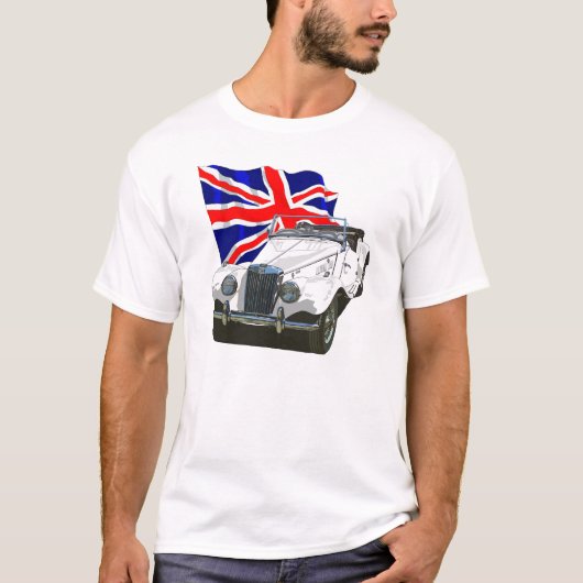 White MG TF T-shirt (Voorkant)