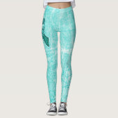 White MG Warrior Awareness Ribbon Leggings (Voorkant)
