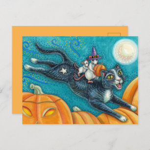 WHITE MICE & BLACK CAT OP HALLOWEEN SCAVENGER HUNT BRIEFKAART