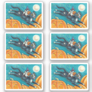 WHITE MICE & BLACK CAT OP HALLOWEEN SCAVENGER HUNT STICKER