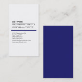 White Midnigt Blue Attractive Charm Visitekaartje (Voorkant / Achterkant)