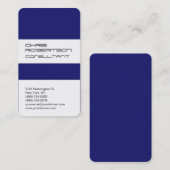 White Midnigt Blue Attractive Charm Visitekaartje (Voorkant / Achterkant)