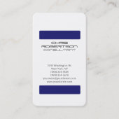 White Midnigt Blue Attractive Charm Visitekaartje (Voorkant)