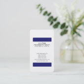 White Midnigt Blue Attractive Charm Visitekaartje (Staand voorkant)