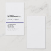 White Midnigt Blue Attractive Charm Visitekaartje (Voorkant / Achterkant)