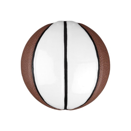 White Mini Basketbal (Verticaal)