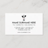 White Minimal Bakery Cooking Pastry Pizzeria Visitekaartje (Achterkant)