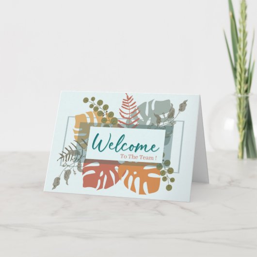 White Minimal Boho Welcome Wishing Kaart (Voorkant)