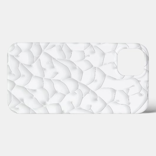 White Minimal Clean Look iPhone Case (Achterkant (horizontaal))