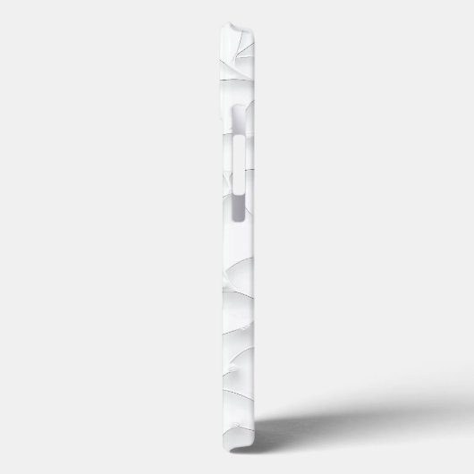 White Minimal Clean Look iPhone Case (Achterkant / Links)