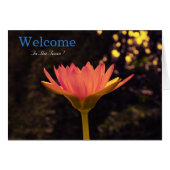 White Minimal Lotus Welcome Wishing (Voorkant Horizontaal)