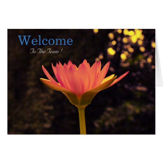 White Minimal Lotus Welcome Wishing (Voorkant Horizontaal)