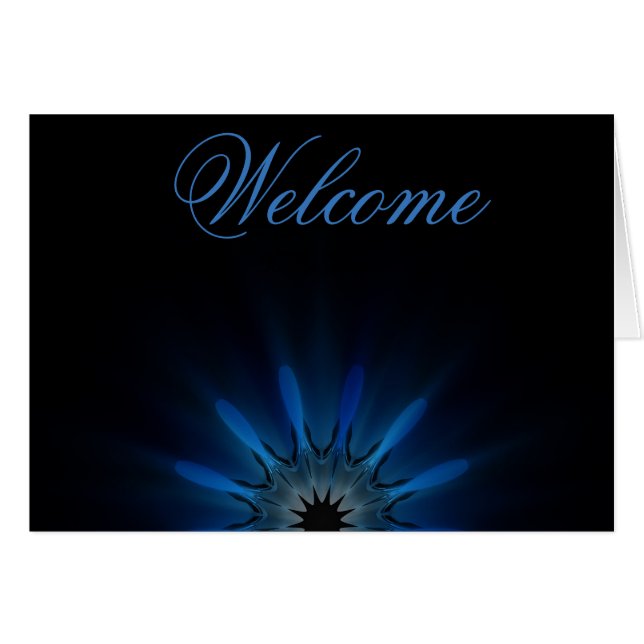 White Minimal Lotus Welcome Wishing (Voorkant Horizontaal)