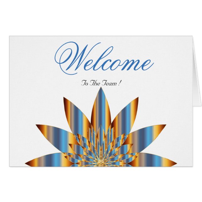 White Minimal Lotus Welcome Wishing (Voorkant Horizontaal)