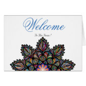 White Minimal Lotus Welcome Wishing (Voorkant Horizontaal)