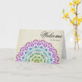 White Minimal Yellow Daisy welkomstkaart Kaart (Gele Bloem)