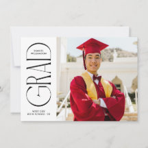 White Minimalist Afstuderen Aankondiging