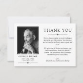 White minimalist fotosympathie bedankt (Voorkant)