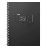 White Minimalist Live Your Best Life Notitieboek (Voorkant)