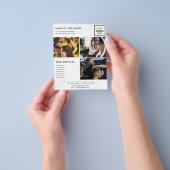 White Minimalist Marketing Fotoflyer voor Salon Flyer (Hand)