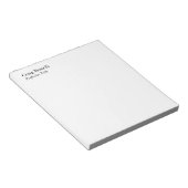 White minimalist Modern Professional Notitieblok (Schuin)