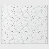 White minimalist Snowflakes Kerstfeestdag Cadeaupapier (Vlak)