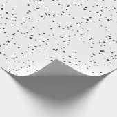 White minimalist Snowflakes Kerstfeestdag Cadeaupapier (Hoek)