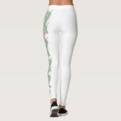 White Minnesota State Lady Slipper Flower Leggings (Achterkant)