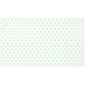 White Mint Green Polka Dots Tafelkleed (Voorkant (Horizontaal))