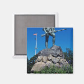 White Minuteman Statue, Lexington, Massachusetts Magneet (Voorkant / Achterkant)