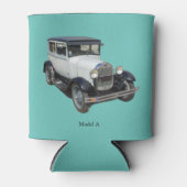 White Model A koelbox Blikjeskoeler (Voorkant)