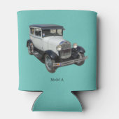 White Model A koelbox Blikjeskoeler (Achterkant)