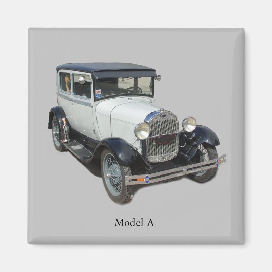 White Model A magnet (Voorkant)