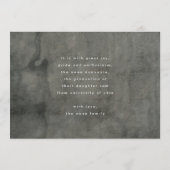 White Modern Elegant Botanicals Afstudeerder Foto: Kaart (Achterkant)