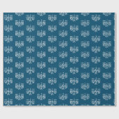 White Modern Menorah Wrapping Paper Cadeaupapier (Vlak)