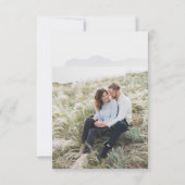 White Modern Minimal Wedding RSVP Foto (Achterkant)