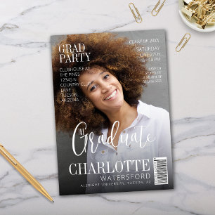 White Modern Minimalist Magazine Hoesje Foto Kaart