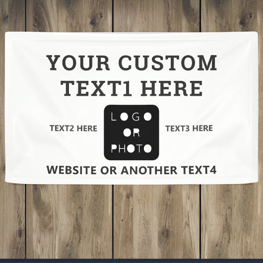 White Modern Simple Business Logo Photo Brand Spandoek