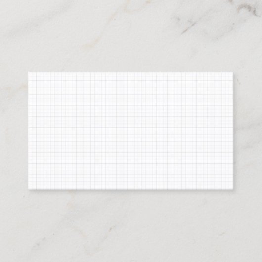 White Modern Trendy Checkered Geometric Pattern Visitekaartje (Achterkant)