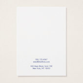 White Modern Typography Earring Display Kaart (Achterkant)