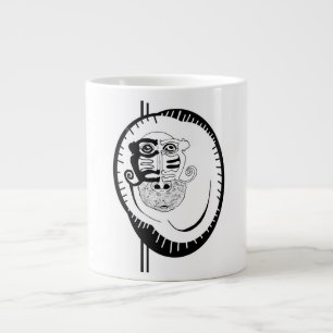 White Monkey Circle Nazca Line Specialty Mok