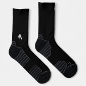 White Monogram Black Sokken (Rechts)